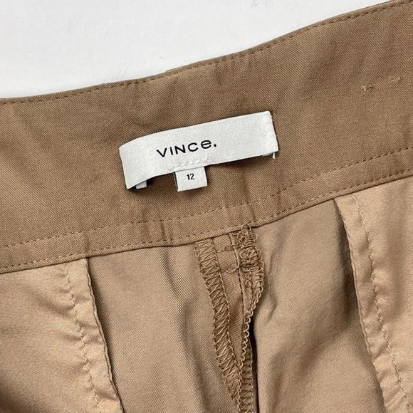 Vince Wide Leg Cargo Trouser Women‎ 12 EUC Pockets Lightweight Pants Zip Closure - Picture 10 of 13